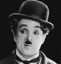 Charlot se convierte en un dibujo animado